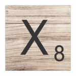 Tear Resistant Scrabble Letter X