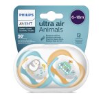 Avent Soother Ortho 6-18 Monts Boy Animal 2 Pack