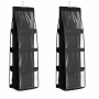 8-POCKET Hanging Handbag Organizer Black 2 Pack