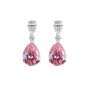 Pink Tourmaline Drop Earrings For Women