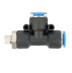 AirCraft Pu Hose Fitting Tee 10X10MM X 1 8"M