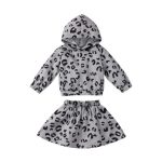 Leopard Hoody With Matching Skirt 5-6Y