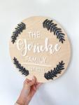 Round Family Plaque