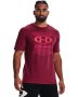 Men's Ua Logo Grid Short Sleeve - Black Rose / 3XL