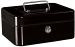 Cash Box Metal Black 8 Inch 200MM
