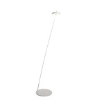 Torus LED Aluminium Floor Lamp White Black - Black