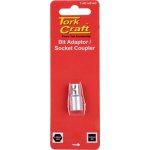 Tork Craft Socket Adaptor Coupler 1 4'F Sq X 1 4'F Hex Carded T AD14014 C