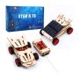 Kids 2-IN-1 3D Model Car Kit Solar & Battery Powered Educational Diy