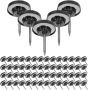 100PCS Black Flat Top Push Pins Thumb Tacks Office Bulletin Board Drawing