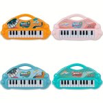 Portable 22-KEY Kids' Electronic Piano Toy - Realistic Sound Battery-free Operation Ideal For Learning Scales & Music