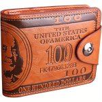 1PC Men's Dollar Bill Wallet Billfold Credit Card Photo Holder