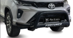 Toyota Fortuner Nudge Bar GD6 Black Stainless 80035 Artav