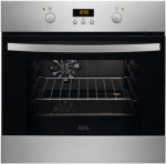 AEG 60CM 57L Built-in Stainless Steel Oven - BOB35702XV