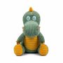 Textured Corduroy Dinosaur Plush Pet Toy For Dogs And Puppies
