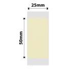 NB367 - - D101 Only - 25X50MM - 130 Lemon Yellow Labels