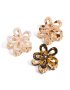 Goldair Gold Acrylic Flower Claw Clips 3-PACK