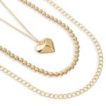 Goldair Gold Heart Necklace Set