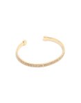 Goldair Gold Plated Cubic Zirconia Flat Bezel Set Wrist Cuff