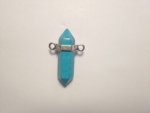 Howlite Dark Blue Point Pendant F262