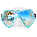 Adult Diving Mask Scuba Snorkel Mask With Tempered Glass Lens Professional Freediving Mask For Men Women Liquid Silicone Seal An