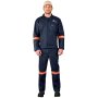 CONTI Vintage 100% Cotton Denim Suit - Reflective Arms & Legs - Orange Tape