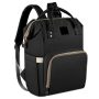 Multi-function Unisex Baby Travel Backpack With Large Storage Black