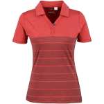 Ladies Streak Golf Shirt Red