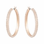 SWAROVSKI Stone Hoop Pierced Earrings