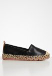 Braided Sole Espadrille - Black