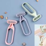 Portable MINI Hair Removal Tool For Women - Safe Hypoallergenic Manual Epilator With Stainless Steel Blades For Underarms & Body