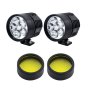 Motorcycle LED Spotlights With Yellow Lens