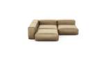 Three Module Corner Sofa - Velvet - Caramel - 241CM X 241CM