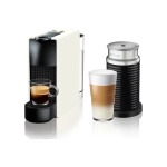 Nespresso Essenza Bundle 1450W MINI Automatic Espresso Machine With Aeroccino Milk Frother - Pure White