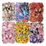 300 Pieces Transparent Assorted Butterfly And Flower Stickers Art Journal