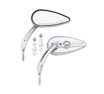 Willie G Skull Teardrop Mirrors – Chrome