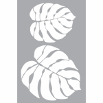 Stencil Monster Leaf