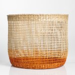 Seagrass Two-toned Basket Large - Beige & Rust