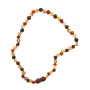 Baltic Amber Baby Teething Necklace Cognac & Cherry Chakra Mixed