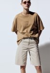 Oversized Motif-detail T-Shirt - Dark Beige Santa Monica