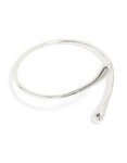 Silver Plated Teardrop Wrap Around Bangle