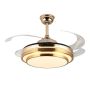 Gold Retractable Ceiling Fan Lights With Remote Control-mrul