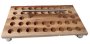 Kiaat Communion Tray - 45 Hole No Glasses