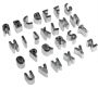 Stainless Steel Cookie Cutter Alphabet Mold Set For Baking Pastry - 26-PIECES