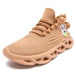 Dlwkipv Mens Walking Running Shoes Slip On Tennis Sneakers Non Slip Athletic Trainers Lightweight Breathable Mesh Comfortable Fa