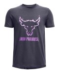 Boys' Project Rock Brahman Short Sleeve - Tempered Steel Ysm