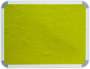 Parrot Notice Board - Info Board Aluminium Frame 3000 X 1200MM - Yellow