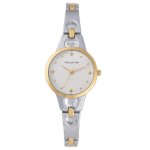 Two Tone Bracelet White Dial Ladies Watch HC1471S