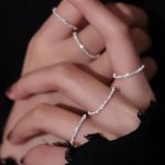 Chic Sparkling Alloy Ring For Women - Versatile & Stylish Perfect For Casual Attire