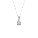 Chet Sterling Silver & Cubic Zirconia Snow Pea Pendant