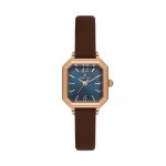 Womens Rose Gold Square Case Watch